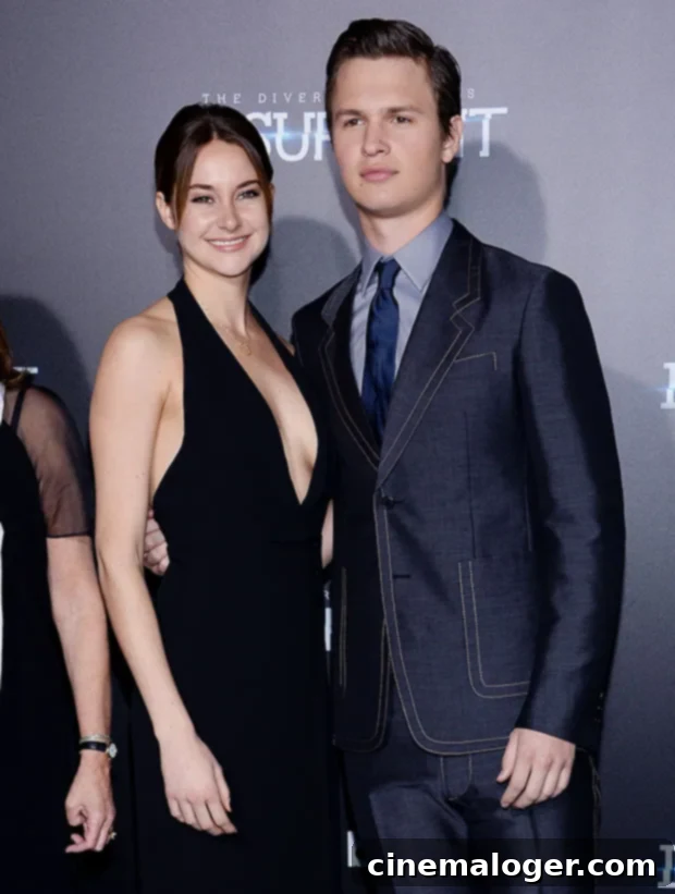 Shailene Woodley and Ansel Elgort Perform Dirty Dancing's Iconic Lift Six Years On 2 Shailene Woodley and Ansel Elgort looking happy at an event.