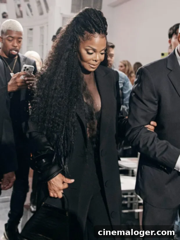 Janet Jackson's Rare Christian Siriano Appearance Stuns In Sheer Top 3 janet jackson