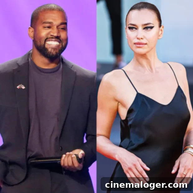 Exes Reunited: Kanye West Hugs Irina Shayk Backstage at London Fashion Week 2 Kanye West and Irina Shayk were romantically linked in 2021, photo shows them together at an event.