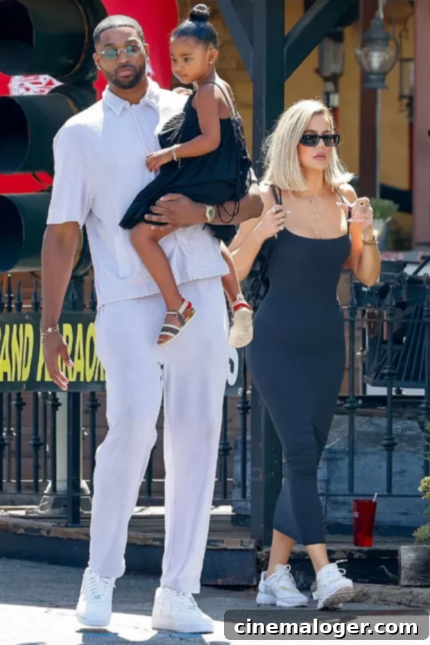 Khloe Kardashian's Stance: No Reconciliation With Tristan After Baby No. 2 3 The exes are seen in LA with daughter True, who is now 4.