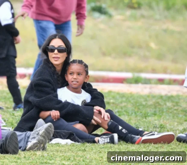 Kim Kardashian Plays Dedicated Mom At Saint's Soccer Match, Unbothered By Kanye's Latest Outbursts 2 Kim K