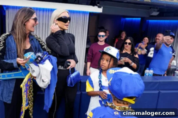 Kim K Catches Flak At Rams Game After Kanye's Twitter Storm 2 Kim Kardashian