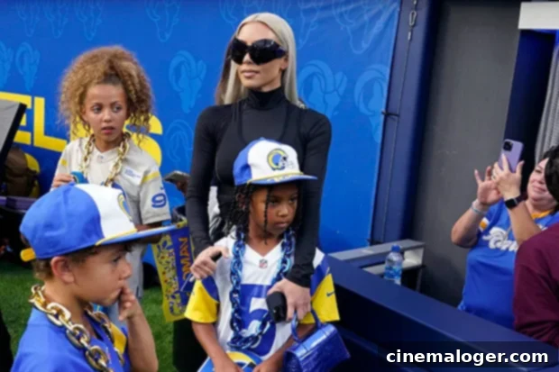 Kim K Catches Flak At Rams Game After Kanye's Twitter Storm 3 Kim Kardashian