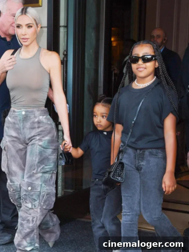 Kim Kardashian Adds Extra School Security Following Kanye's Inflammatory Remarks 2 Kim Kardashian with her kids