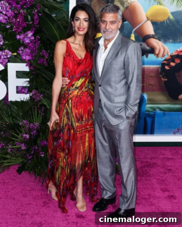 George Clooney'den Evlenme Teklifinde Yüzük Gafı Kahkahalara Boğdu 2 George Clooney and Amal Clooney have been married since 2014, pictured together