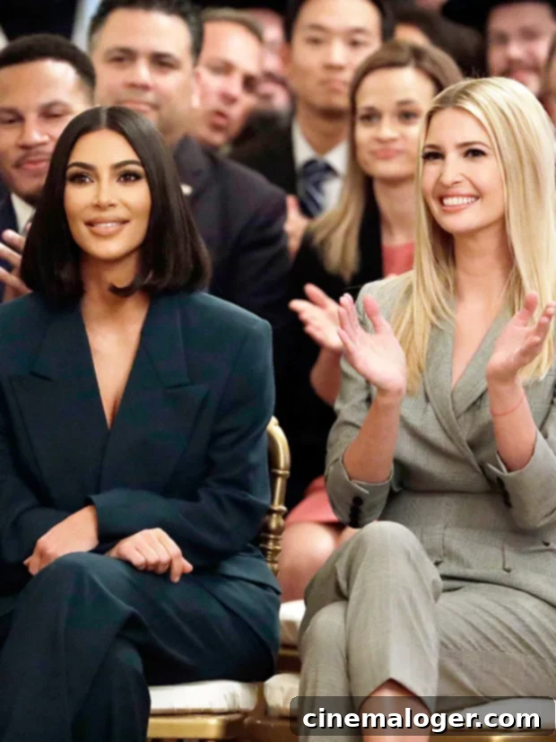 Kim Kardashian Dines With Ivanka Trump Amid Kanye's Anti-Semitism Backlash 3 Kim Kardashian and Ivanka Trump at an event