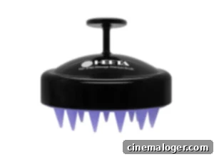 Discover Your Beauty's Secret Weapon: Now 55% Off 6 A black and purple scalp massager.
