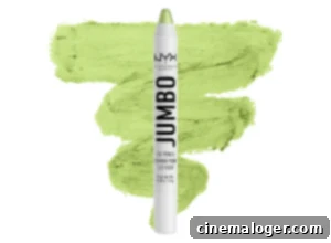 Unleash Holiday Glam With This $5 All-In-One Eyeshadow Stick 2 A green colored eyeshadow crayon