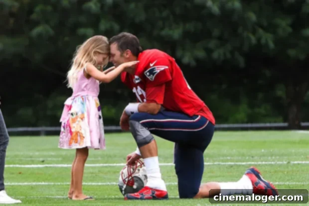 Tom Brady Discovers Serenity Through Daughter Amid Divorce 3 Tom Brady with his daughter Vivian