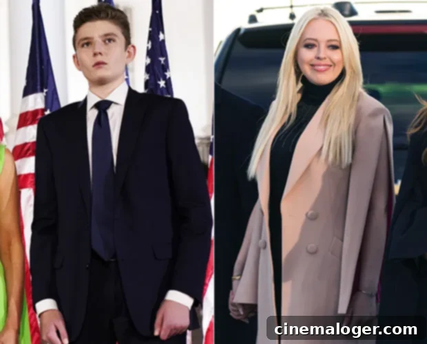 Barron Trump Makes Rare Appearance At Sister Tiffany's Wedding 2 Barron Trump at Tiffany Trump's wedding
