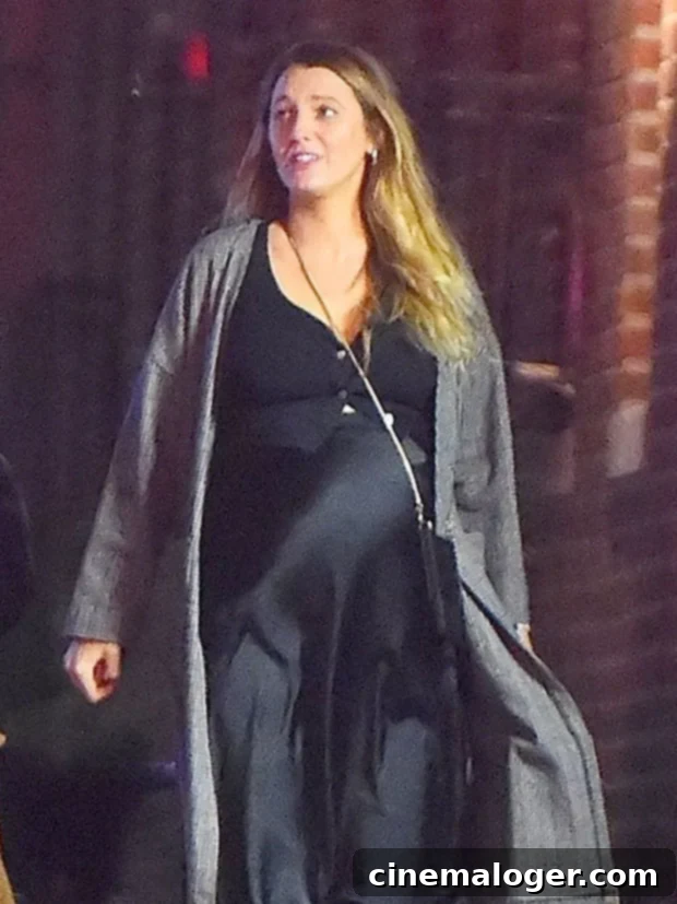 Blake Lively Flaunts Her Baby Bump On NYC Streets 3 Blake Lively glowing during a recent NYC outing, showcasing her impeccable maternity fashion.