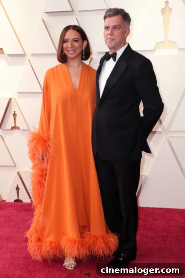 Maya Rudolph and Paul Thomas Anderson at the 94th Annual Academy Awards