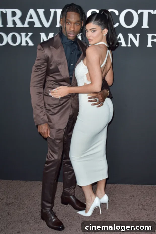 Kylie Jenner and Travis Scott at his documentary premiere