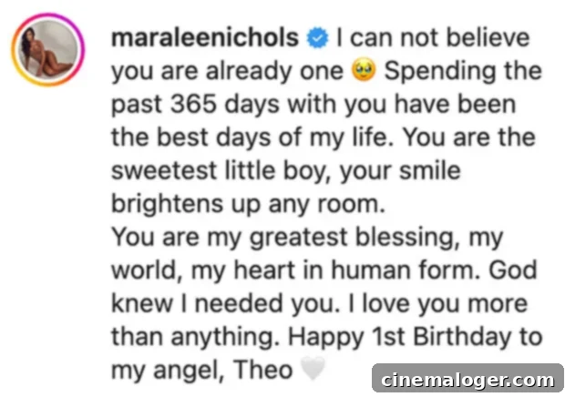 Maralee Nichols Celebrates Son Theo's First Birthday, Her Child With Tristan Thompson, Calling Him 'The Greatest' 2 Maralee