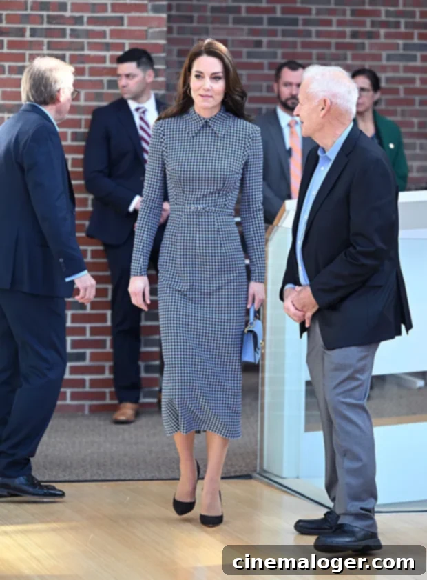 Kate Middleton Shines Solo in Striking Houndstooth on U.S. Debut 2 Kate Middleton