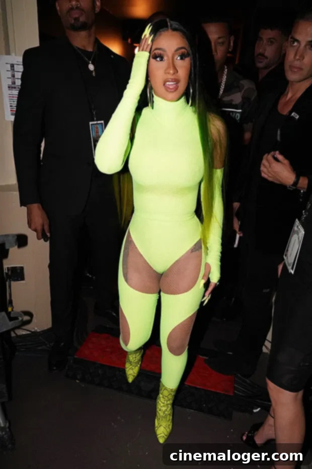 Cardi B Sets Jamaica Ablaze in a Stunning Green Swimsuit Alongside Offset 2 cardi b