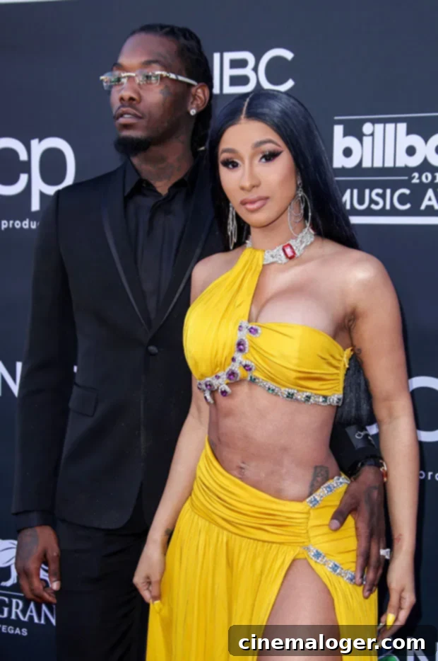 Cardi B Showers Offset with Love for His 31st Birthday in Jamaica 2 Cardi B in green swimsuit