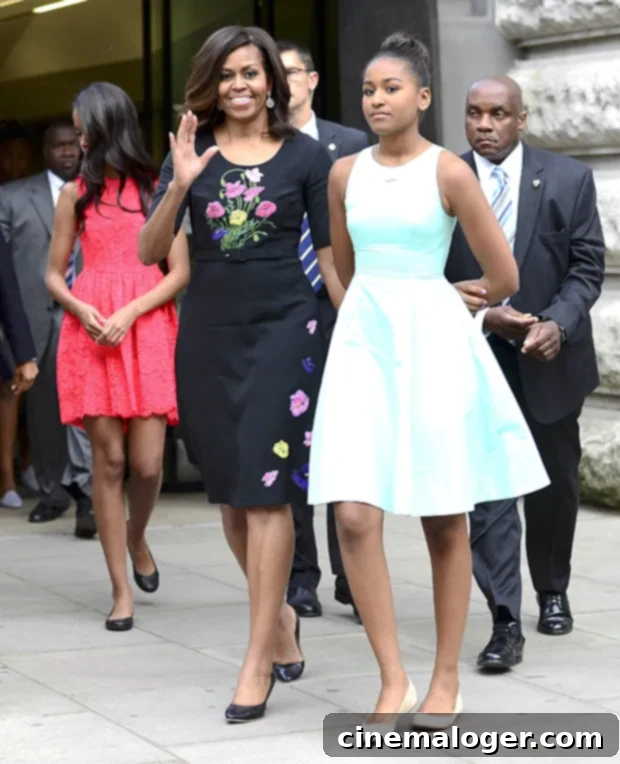 Michelle Obama: How Sasha's White House Playdate Went From Joy to Security Alert in a Flash 2 Malia Obama, Michelle Obama, Sasha Obama