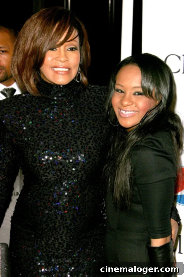 Bobbi Kristina Brown: The Tragic Story of Whitney Houston's Daughter 2 Whitney Houston and Bobbi Kristina Brown arriving at a pre-Grammy party