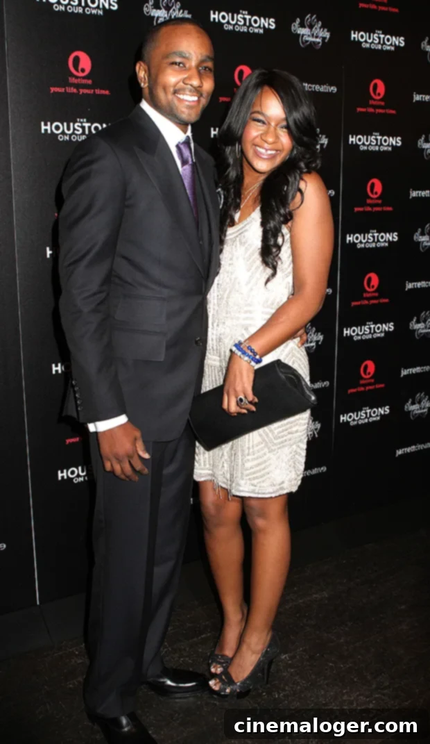 Bobbi Kristina Brown: The Tragic Story of Whitney Houston's Daughter 4 Nick Gordon and Bobbi Kristina Brown attending a premiere
