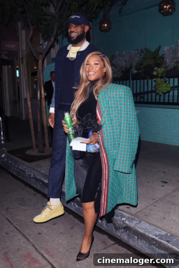 Savannah James Wows in Black Velvet on Date Night with LeBron 2 LeBron James