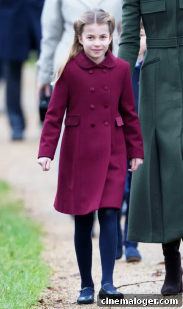 Princess Charlotte, 7, Dazzles in Matching Red at Royal Carols 2 img 4992763 1