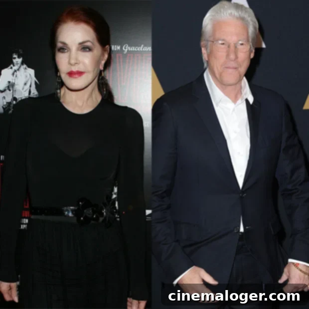 Priscilla Presley: Her Marriage to Elvis, Robert Kardashian, and the Loves That Shaped Her Life 6 richard gere
