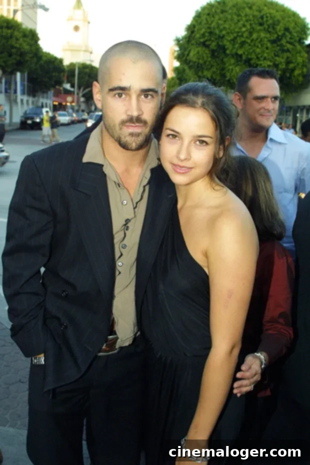 Colin Farrell’s Love Life: A Complete History of His Girlfriends 3 Colin Farell and Amelia Warner posing together at an event.