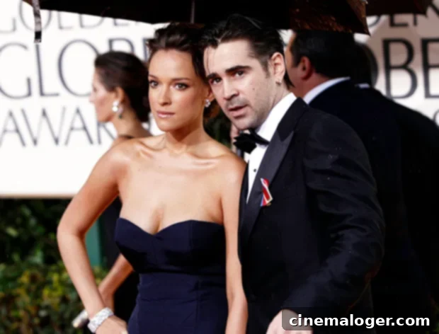 Colin Farrell’s Love Life: A Complete History of His Girlfriends 8 Alicja Bachleda and Colin Farrell posing for a photo.