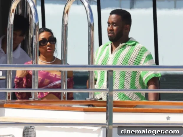 Sean Combs Nicknamed 'Pee Diddy' Following Yung Miami's Golden Showers Confession 2 Yung Miami and Diddy on a yacht for New Year's Eve.