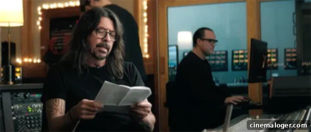 Dave Grohl raising a glass of Crown Royal, surrounded by Canadian flags and imagery.