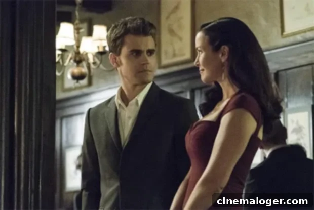 Paul Wesley Grieves Annie Wersching, His Vampire Diaries Mother 3 Paul Wesley is seen on-screen with Annie Wersching as Lily Salvatore.