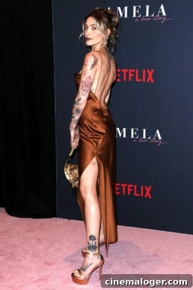 Paris Jackson Makes First Red Carpet Appearance Since Lisa Marie Presley's Death, Supporting Pam Anderson 3 paris jackson