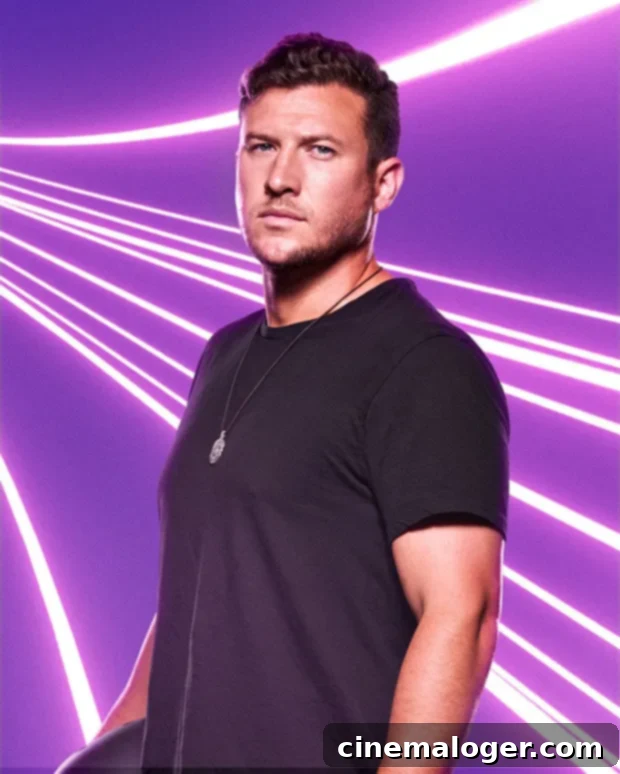 Tori And Devin Exclusive On Their Challenge Win Money Split And Final Struggles 2 Devin Walker looking determined on 'The Challenge' with a backdrop of a mountainous landscape.
