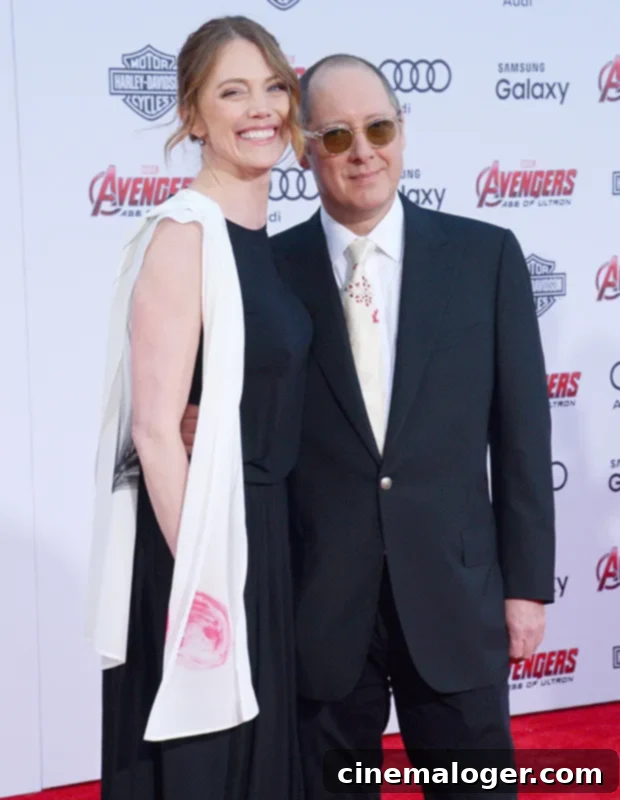 James Spader's Three Sons Life Beyond The Blacklist 3 Leslie Stefanson and James Spader at the Avengers: Age of Ultron premiere