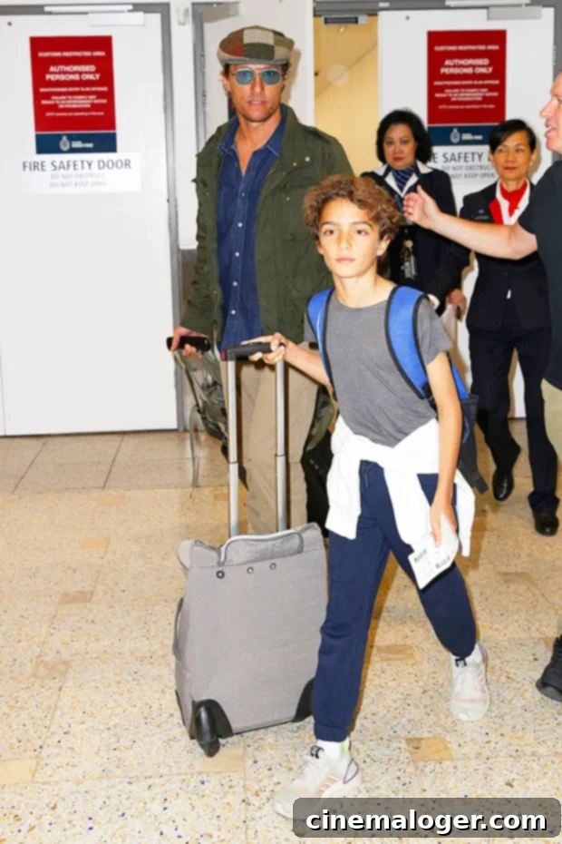 Matthew McConaughey and Son Livingston, 10, Spend Quality Time on Hike 2 Matthew and Levi in 2019
