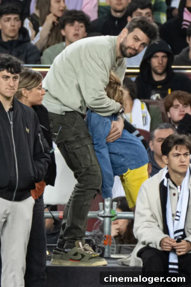 Shakira's Ex Gerard Pique Hugs Son at Barcelona Game After Finally Addressing Split 3 Gerard Pique shares a tender moment with his son Sasha at the Kings League final in Barcelona, demonstrating his commitment to fatherhood.