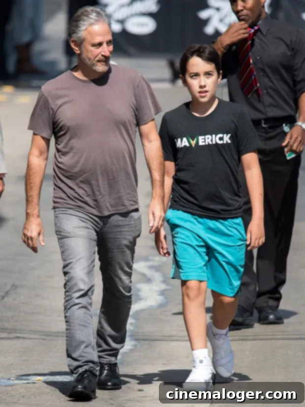 Meet Jon Stewart's Children Maggie and Nathan 3 jon and son