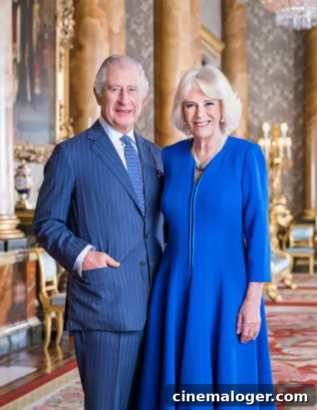 King Charles and Queen Camilla's Affectionate New Portrait Ahead of Coronation 2 king charles portrait