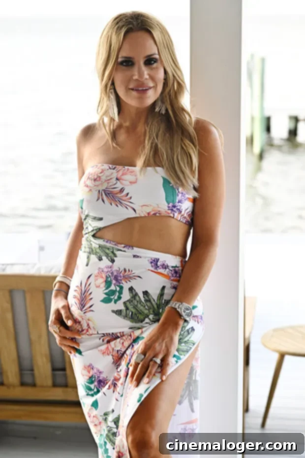 Jackie Goldschneider Draws Line With Jennifer Aydin Im Good Without Her 3 Jackie Goldschneider smiling, dressed elegantly, against a sophisticated background, embodying her current 'Friend Of' role on RHONJ.