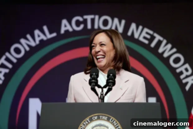 Kamala Harris Pushes for Assault Weapons Ban and Comprehensive Gun Control Post-Shootings 3 Kamala Harris speaks at an event