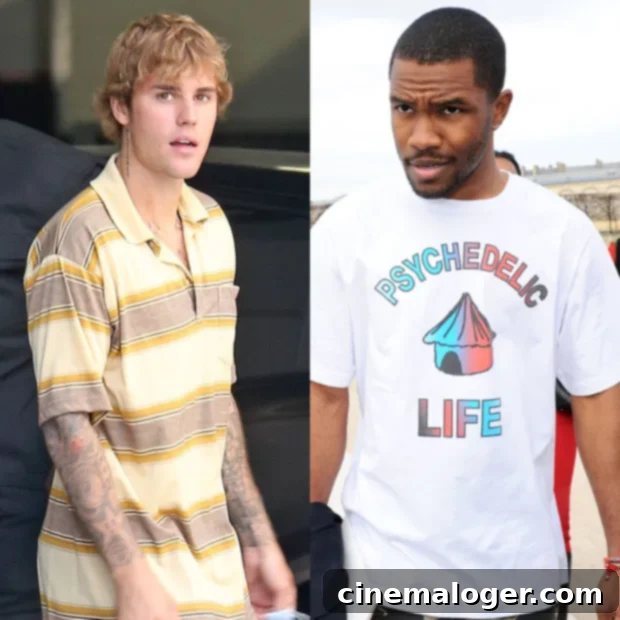 Justin Bieber Blown Away By Frank Ocean's Coachella Set, Defends Against Critics 2 justin bieber frank ocean
