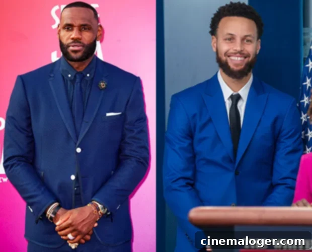 LeBron and Steph: Friendly Foes Prep for Playoff Clash 2 Anthony Davis and LeBron James on the court
