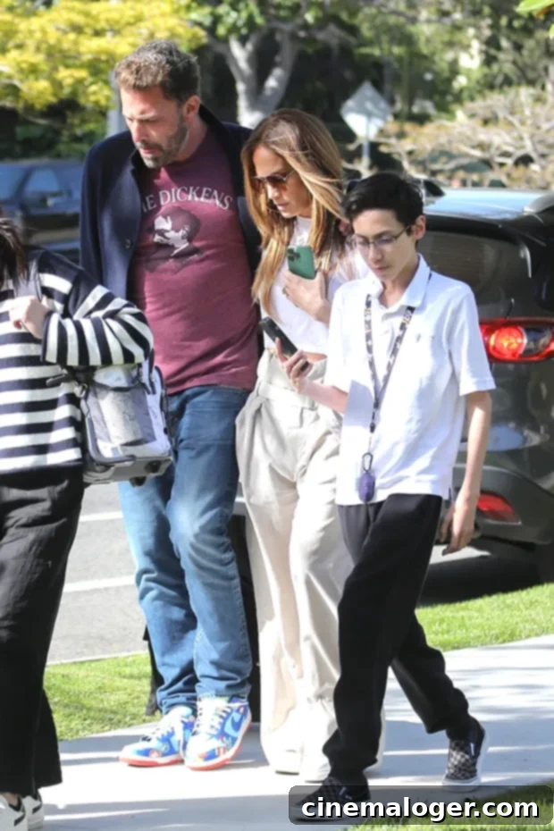 Jennifer Lopez's Twins Embrace Ben Affleck as a Father Figure 2 Jennifer Lopez said her twins Max and Emme ‘love’ their stepdad Ben Affleck.