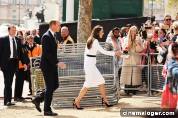 King Charles, William, and Kate Meet Crowds Ahead of Coronation 4 The Prince & Princess of Wales were the showstoppers during the walkabout.