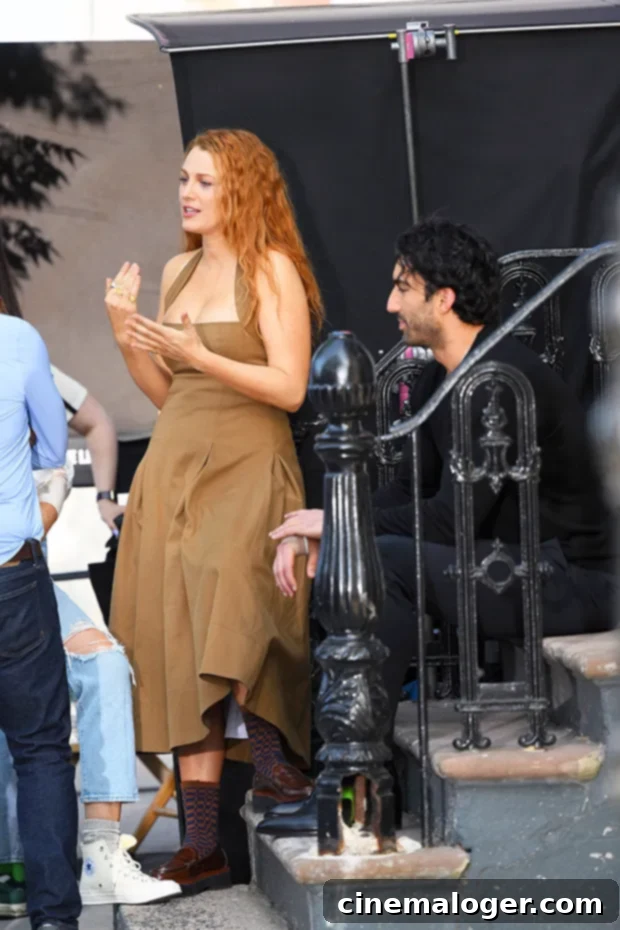 Blake Lively Trades Blonde for Fiery Red in 'It Ends With Us' 4 Blake Lively filming 'It Ends With Us