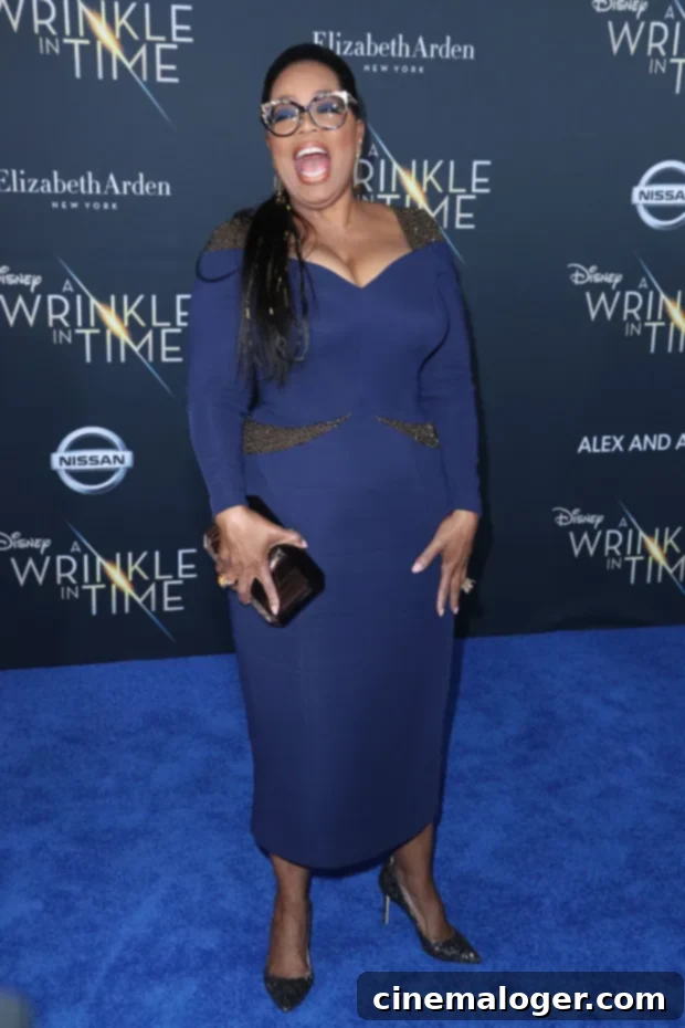 Oprah, 69, Stuns at Louis Vuitton Show After Major Weight Loss 4 Oprah Winfrey at 'A Wrinkle in Time' premiere in 2018.