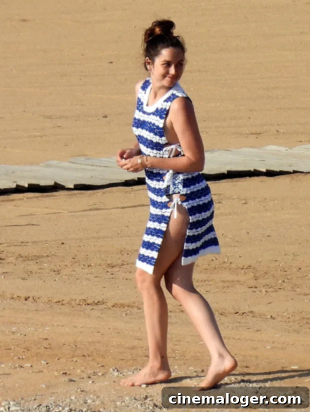 Ana De Armas Stuns in High Waisted Bikini on Sunny Greek Vacation 4 Ana De Armas stunning in her matching cover-up during her Greek vacation.