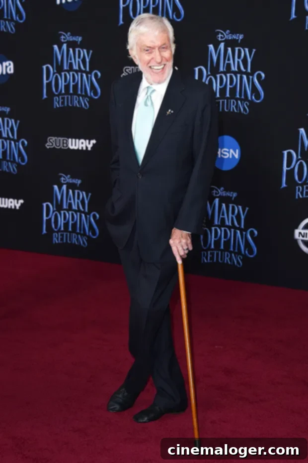 Dick Van Dyke 97 Surrounded by Generations of Family for a Joyous Fathers Day 2 Dick Van Dyke smiles broadly at a premiere event.