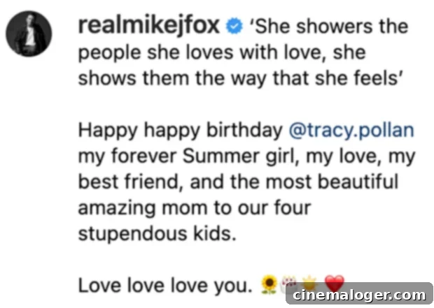 Michael J. Fox Honors Tracy Pollan's 63rd Birthday: 'My Forever Summer Girl' 2 Michael J. Fox